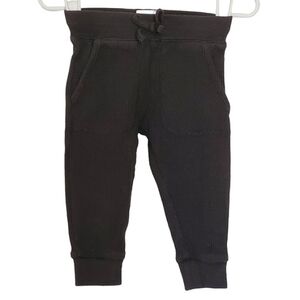 K1210 * Garanimals Boys Waffle Knit Joggers Black Size 12M